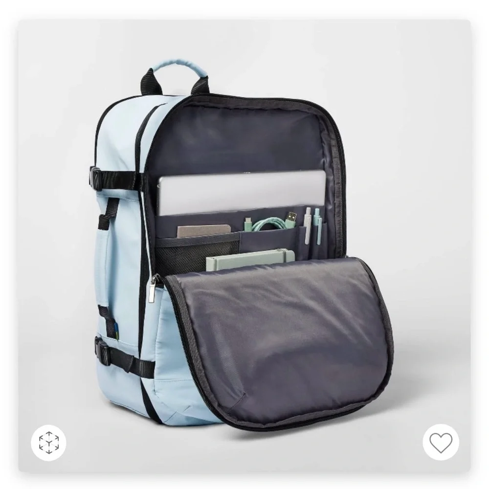 Open Story Blue Travel Backpack - Picture 3 of 6